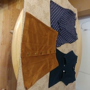 Two tops and a skirt